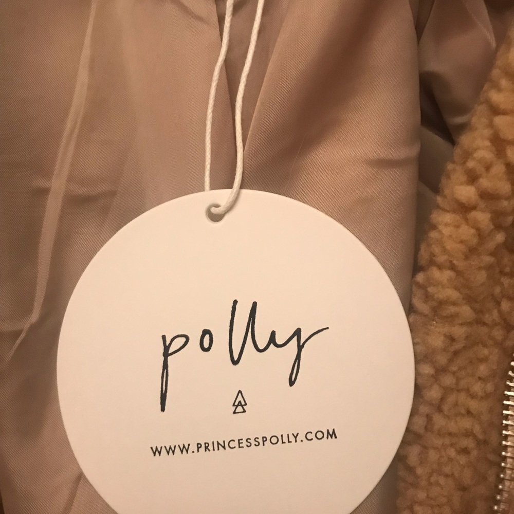S/M Teddy coat (beige) from Princess Polly